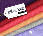 Bio Jacquard Jersey - Big Knit - glicine/violaceo - Check Point - Hamburger Liebe
